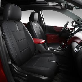 PTYYDS Seat Covers Compatible with 2018-2024 Equinox Seat Covers Car Seat Protector Replacement for 2018 2019 2020 2021 2022 2023 2024 Chevy Equinox Accessories(Black with Carbon Fiber)
