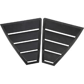Motoforti Rear Side Window Louvers Vent Cover, Window Louvers Windshield Sun Shade Cover Exterior Trim Accessories, for Hyundai Elantra 2017-2019, ABS, Black, 1 Set in Saudi Arabia