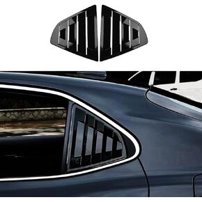 for Toyota Camry 2018 2019 2020 2021 2022 2023 2024 Rear Side Window Louver Decorate Cover Rear Air Vent Window Louvers Blinds Covers Auto Accessories (Bright Black) in Kuwait