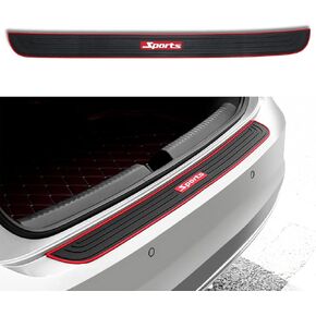 Car Rear Bumper Protector Guard, Auto Anti-Scratch Collosion Rubber Trunk Door Entry Guards, Universal Car Accessories Non-Slip Vehicle Bumper Protection Strip Fits for Cars, SUVs, Vans