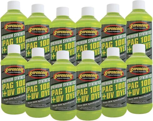 TSI Supercool P100-8D PAG 100-Viscosity Plus U/V Dye Oil - 8 oz , Silver in Saudi Arabia