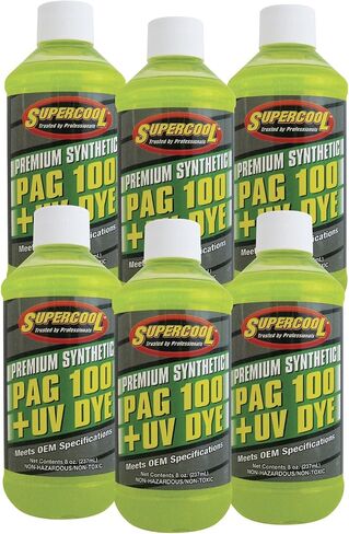 TSI Supercool P100-8D PAG 100-Viscosity Plus U/V Dye Oil - 8 oz , Silver in Saudi Arabia