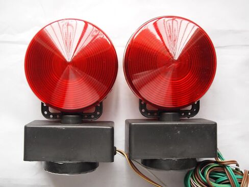 12V Magnetic Towing Trailer Light Kit Amber/Red in Saudi Arabia