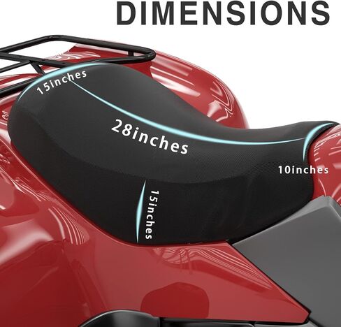 HIMAL HIMAL ATV Seat Cover Waterproof 420D Polyester Oxford, Compatible with Most ATV for Sportsman, Rancher, Foreman, Scrambler, Black in Kuwait