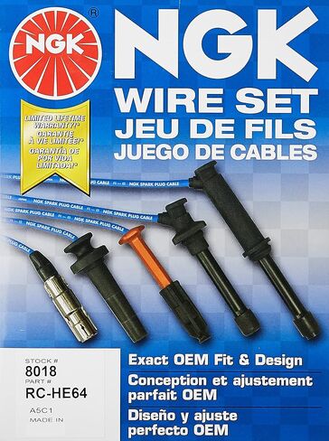 NGK (8018) RC-HE64 Spark Plug Wire Set in Saudi Arabia