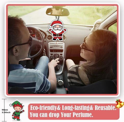 Car Air Fresheners - Halloween Christmas Cute Car Interior Accessories Hanging Scents 9PCS Room Xmas Tree Decorations Gift for Women Men Teen Girl in Kuwait