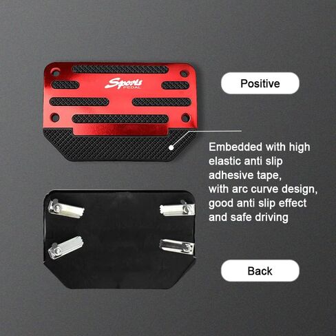 2PCS Nonslip Car Pedal Pads, Manual/Automatic Gearbox Gas Pedal Brake Pedal Cover, Car Non-Slip Aluminum Alloy Pedal Pads, Auto Universal Replacement Accessories for Car, SUV, ATV (Blue) in Kuwait