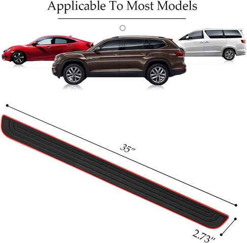 Car Rear Bumper Protector Guard, Auto Anti-Scratch Collosion Rubber Trunk Door Entry Guards, Universal Car Accessories Non-Slip Vehicle Bumper Protection Strip Fits for Cars, SUVs, Vans in Kuwait