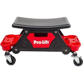 Pro-Lift Mechanics Stool with Wheels - Heavy Duty Roller Creeper Seat with Concave Design and 2 Tool Storage Trays for Home Garage DIY Automotive - 300 Lbs Capacity in Saudi Arabia
