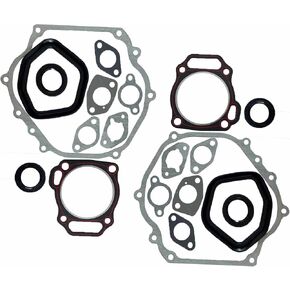 2 Set Cylinder Head Exhaust Muffler Full Gaskets Crankcase Oil Seal for Honda GX390 13hp Engine in Saudi Arabia