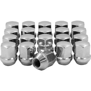 Wheel Accessories Parts 10 Pcs M14x1.5 14x1.5 OEM Style Lug Nuts 6509873AA | 611-331 | 6509-873AA 1.40" Long Chrome 7/8" Hex Fits Chevy 2010+ Camaro | Dodge 2006+ Charger | 2008+ Challenger