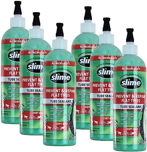 Slime 10204 Bike Tube Puncture Repair Sealant with Pump, Prevent and Repair, suitable for all Bicycles, 1 Gallon bottle in Kuwait