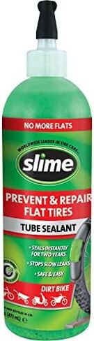 Slime 10204 Bike Tube Puncture Repair Sealant with Pump, Prevent and Repair, suitable for all Bicycles, 1 Gallon bottle in Kuwait