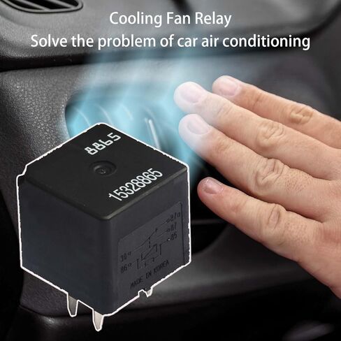 1 حزمة 15328865 مرحل تلقائي 8865 12V 40A مستشعر درجة حرارة سائل التبريد متعدد الأغراض ومرحل المروحة متوافق مع مركبات G-M-C Chevy Buick، تم استبداله 12193602، 12177234، 15-81106، 5pin in Saudi Arabia