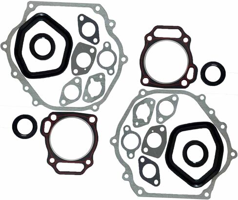 2 Set Cylinder Head Exhaust Muffler Full Gaskets Crankcase Oil Seal for Honda GX390 13hp Engine in Saudi Arabia