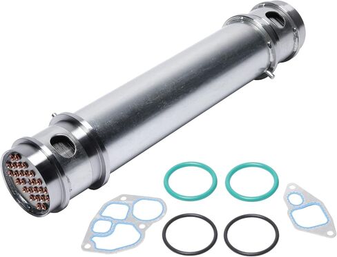 Engine Oil Cooler Assembly - Compatible with Ford Trucks - 7.3L Diesel Turbocharged - E-350, Econoline, Excursion, F250, F350, F450, F550 Super Duty - Replaces 1C3Z-6A642-AA, 904-225 - Gasket Seal Kit in Saudi Arabia