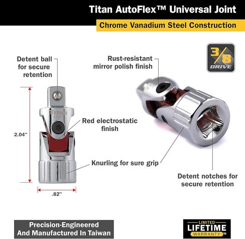 Titan 85508 1/2-Inch Drive Auto Flex Universal Joint in Saudi Arabia