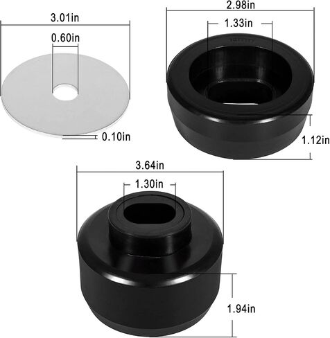 7-141 Body and Cab Mount Bushing Kit Compatible with 1999-2014 Chevy Silverado & Sierra 1500/2500 2WD/4WD Polyurethane Black in Saudi Arabia