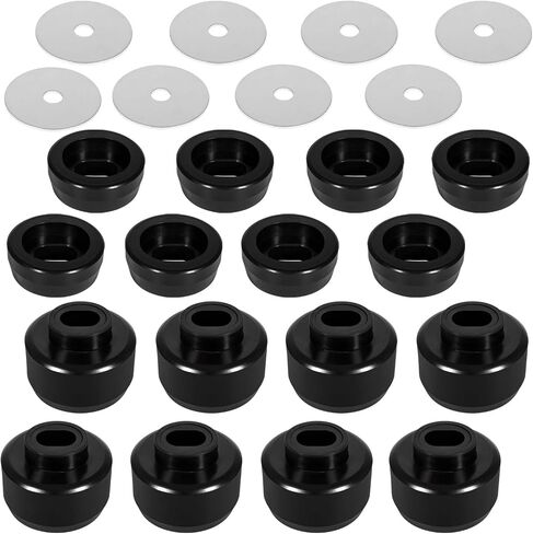 7-141 Body and Cab Mount Bushing Kit Compatible with 1999-2014 Chevy Silverado & Sierra 1500/2500 2WD/4WD Polyurethane Black in Saudi Arabia