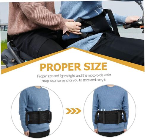 NOLITOY Motorcycle Auxiliary Strap Motocicletas para Adultos Strap Harness Cord Buddy for Adults Motorcycle Waist Belt Electric Car Belt Motorcycle Passenger Grip Grab Belt for Riding Grab in Saudi Arabia
