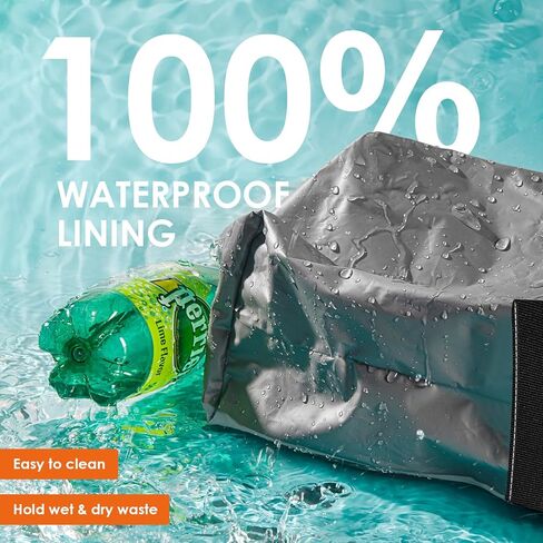 هوتور سلة مهملات للسيارة - عبوة من قطعتين، ملحقات السيارة المثالية للداخل، منظمات سيارة مانعة للتسرب وصندوق تخزين للمقاعد الامامية والخلفية، منظم سيارة مع اشرطة قابلة للتعديل، مشابك مغناطيسية، اسود in Kuwait