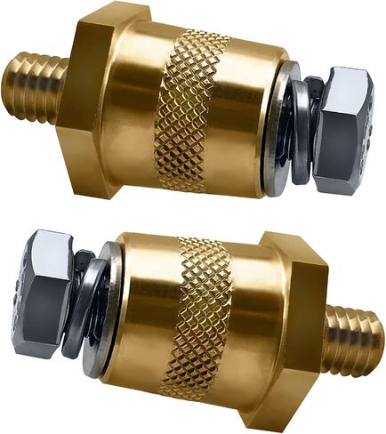 EOURLIFE Battery Terminal Connectors,Battery Post Terminals Compatible With GM & Other Accessories To Battery,For 3/8-16 Top or Side Terminal Charging Posts,Battery Post Extender (2 Pack) in Saudi Arabia