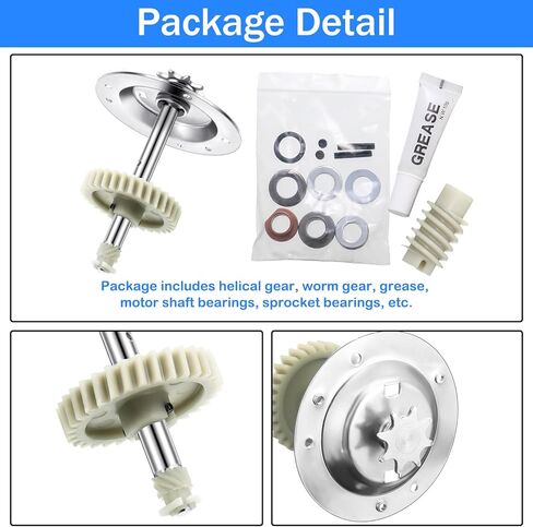 هاي كيرير مجموعة تروس وعجلة مسننة بديلة 41c4220a، مجموعة تروس وعجلة مسننة 41c4220a، تتضمن التروس والضرس والعتاد الدودي والشحوم ومحامل عمود المحرك ومحامل مسننة in Kuwait