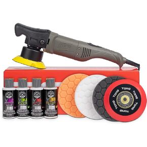 Chemical Guys BUF_501X 10FX Random Orbital Polisher, Pads, Polishes & Compounds Kit - 9 Items in Saudi Arabia