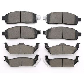 Ceramic Brakes Pads Set Compatible With 2004-2008 Ford F-150 2006-2008 Lincoln Mark LT 8pcs in Saudi Arabia