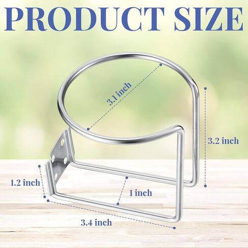 Tallew 6 Pcs Stainless Steel Boat Ring Cup Drink Holder Wall Mounted Holders for Marine Yacht Truck RV Car Trailer Hardware in Kuwait