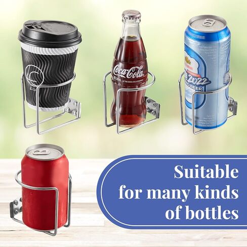 Tallew 6 Pcs Stainless Steel Boat Ring Cup Drink Holder Wall Mounted Holders for Marine Yacht Truck RV Car Trailer Hardware in Kuwait