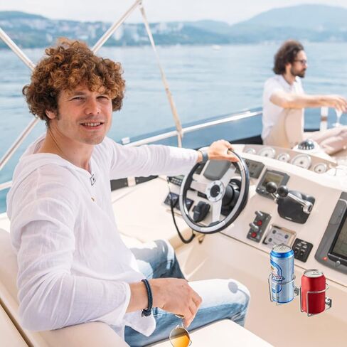 Tallew 6 Pcs Stainless Steel Boat Ring Cup Drink Holder Wall Mounted Holders for Marine Yacht Truck RV Car Trailer Hardware in Kuwait