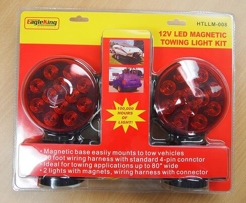 Eaglestar EAGLEKING 12V LED Magnetic Towing Trailer Light Kit 24 LEDs Multi-Function DOT in Kuwait