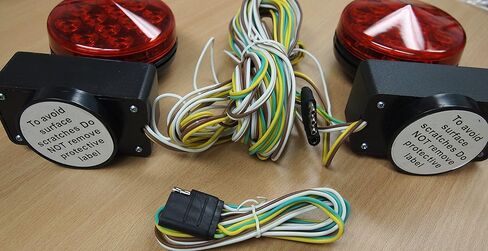 Eaglestar EAGLEKING 12V LED Magnetic Towing Trailer Light Kit 24 LEDs Multi-Function DOT in Kuwait