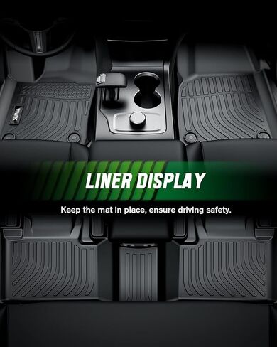 VIWIK Floor Mats for 2012-2017 Camry All Weather Protection Custom Full Set Liners Include 1st and 2nd Row Front & Rear Black Car Liners in Kuwait