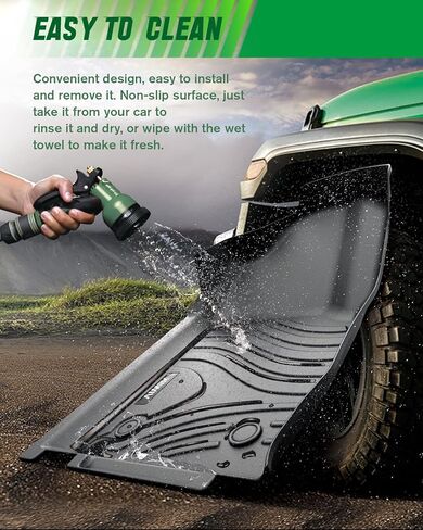 VIWIK Floor Mats for 2012-2017 Camry All Weather Protection Custom Full Set Liners Include 1st and 2nd Row Front & Rear Black Car Liners in Kuwait