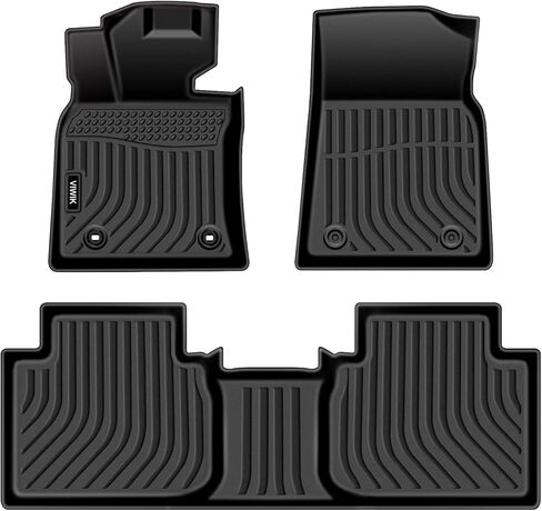 VIWIK Floor Mats for 2012-2017 Camry All Weather Protection Custom Full Set Liners Include 1st and 2nd Row Front & Rear Black Car Liners in Kuwait