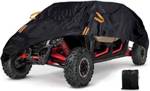 غطاء UTV X3 مقاوم للماء من قماش أكسفورد شديد التحمل لجميع أغطية حماية الطقس لـ Can-Am Maverick X3 XMR XRC MR R/X DS RS RC Turbo R 900 HO Polaris RZR/XP Turbo S، 2-3 مقاعد in Kuwait