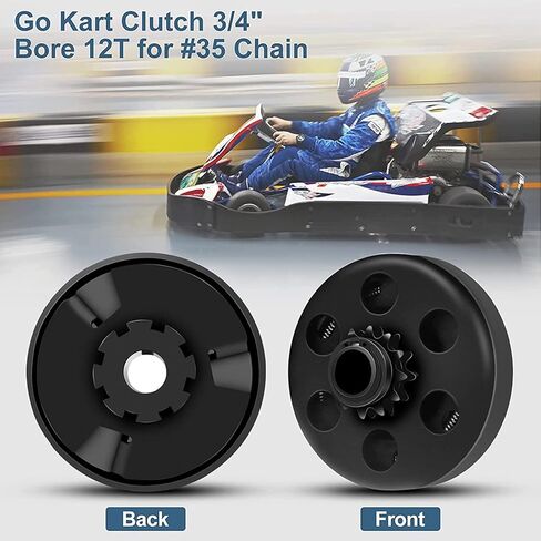 VASHLY Go Kart Clutch 3/4" Bore 10T with #40 41 420 Chain for Go Kart Minibike and Fun Kart Engine in Kuwait