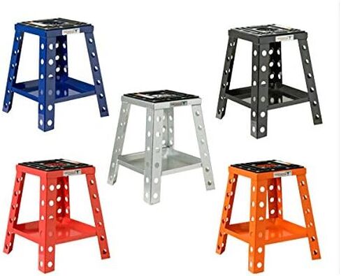 Pit Posse PP145BU Motorcycle Stand Dirt Bike Off-Road Universal fits Motocross Bike MX - Compatible with Yamaha Honda Kawasaki Suzuki KTM - includes Tool Tray (Blue) in Saudi Arabia