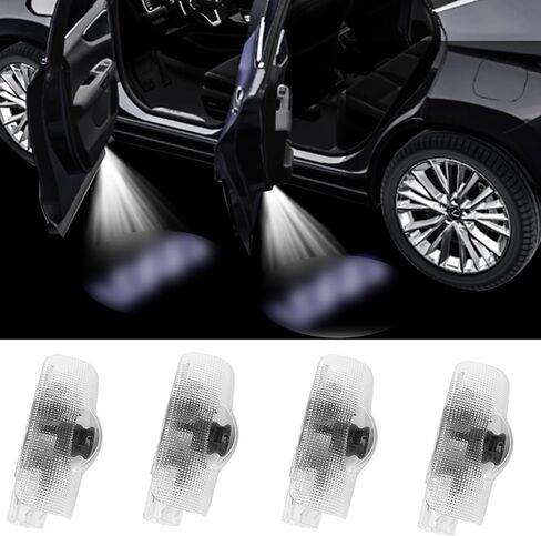 Joysup 4 PCS LED Car Door Lights Logo Projector Compatible for RX ES GX LS LX is GS RC UX200, No Fade 3D Shadow Light Upgraded Welcome Projector in Kuwait