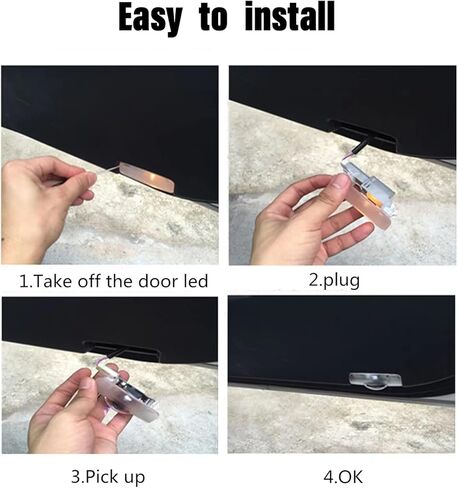 Joysup 4 PCS LED Car Door Lights Logo Projector Compatible for RX ES GX LS LX is GS RC UX200, No Fade 3D Shadow Light Upgraded Welcome Projector in Kuwait