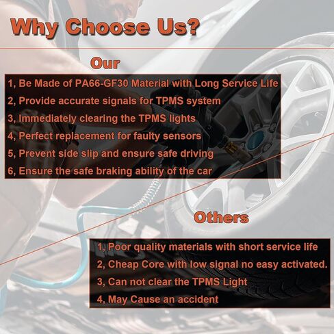 VESEN 40700-CD001 مستشعر نظام مراقبة ضغط الإطارات المبرمج (TPMS) 315 ميجا هرتز | حزمة من 4 in Saudi Arabia