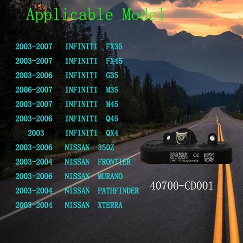 VESEN 40700-CD001 مستشعر نظام مراقبة ضغط الإطارات المبرمج (TPMS) 315 ميجا هرتز | حزمة من 4 in Saudi Arabia