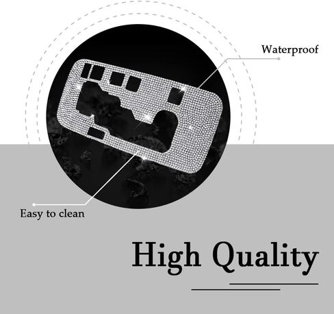 ملصق إطاري لصندوق ناقل الحركة من HAOBO Bling Gear Shift، ملصقات تزيين لوحة ناقل الحركة المتوافقة مع J-eep Wrangler 2012-2018، ملحقات داخلية للسيارة Bling للنساء والرجال (أبيض) in Kuwait