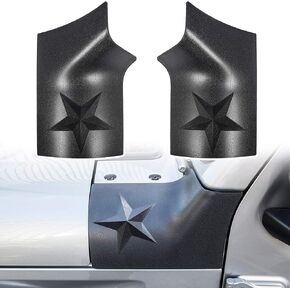 Black for 2018-2023 Jeep Wrangler JL JLU & Gladiator JT Sahara Sport Rubicon Cowl Body Armor Outer Cowl Covers Corner Guards Cover Trim Exterior Accessories 2PCS in Saudi Arabia