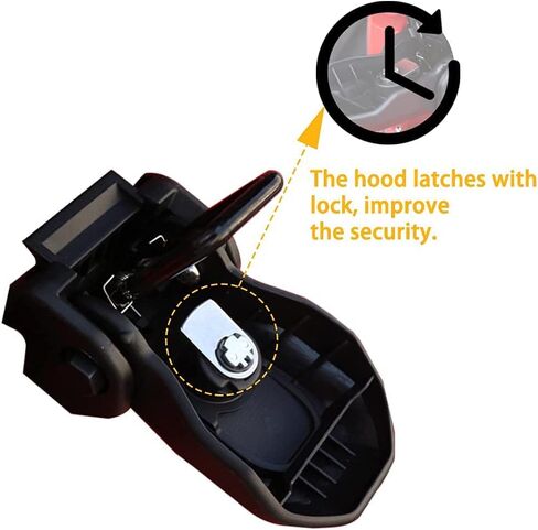 BESTAOO JL Hood Latches with Lock, Original Factory Anti-Theft Hood Latch Kit for 2018-2022 Jeep Wrangler JL JLU & Jeep Gladiator JT, 1 Pair in Saudi Arabia