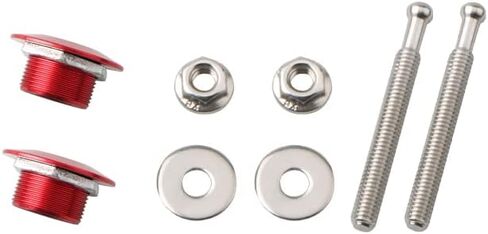 2PCS Pack Quick Release Latch Hood Pin License Plate Lock Clip 1.25" Diameter Aluminum Alloy Car Hood Pins Lock Clip Kit for Bumper Hood License Plate Red in Saudi Arabia