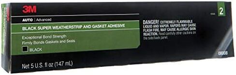 3M Black Super Weatherstrip and Gasket Adhesive, 08008, 5 fl oz, 1 Per Pack in Saudi Arabia