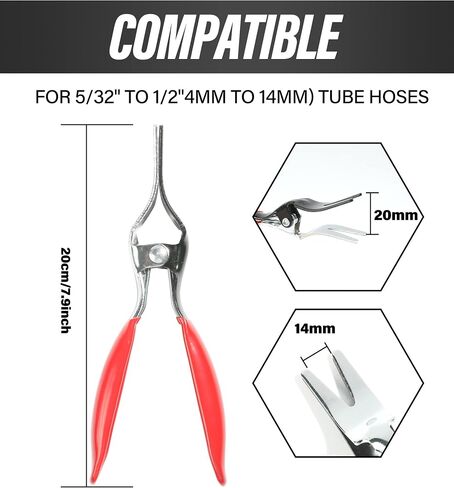 ESEWALAS Automobile Hose Remover Pliers,Automobile Vacuum Hose and Fuel Line Tube Hose Removal Tool,Car Fuel Line Disconnect Tool,Heater Hose Pipe Remover,Used to A Variety in Saudi Arabia